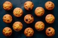 A delightful display of muffins captured in professional foodgraphy
