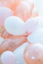 A delightful display of pastel party balloons Royalty Free Stock Photo