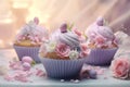 Delightful Easter cupcakes adorned with edible