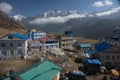 Delightful guest houses in the Village Kyangjin Gompa Royalty Free Stock Photo