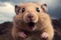 Delightful Hamster selfi. Generate Ai