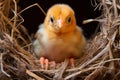 Delightful illustration. euphoric moment as a small chick emerges gracefully from its egg Royalty Free Stock Photo