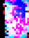 A delightful illustration of multi-color digital pattern of squares