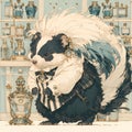 Charming Squirrel Apothecary - Stock Image Royalty Free Stock Photo