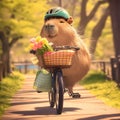 Humorous Rodent Biker - Perfect for Ads & Memes!
