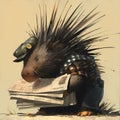 Curious Porcupine Newsboy: A Warm, Whimsical Illustrations.