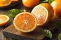 A delightful image showcasing honeybell oranges, emphasizing their sweetness and bright color. Royalty Free Stock Photo