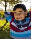 Delightful little boy portrait. Royalty Free Stock Photo