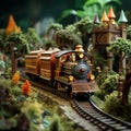 Delightful Miniature Railroad with Intricate Details