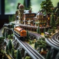 Delightful Miniature Railroad with Intricate Details