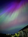 Delightful Northern Lights over the Isle of Man Royalty Free Stock Photo