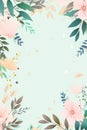 Delightful Pastel Flowers: A Cute, Deep Floral Background
