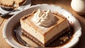 Delightful Photograph of a Graham Cracker Crust for National Cheesecake Day.AI Generated
