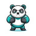 Pandas Inline Skating Fun