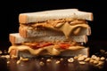 Delightful Sandwich peanut butter. Generate Ai