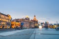 Delightful scenery of the bund in shanghai