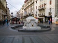 Delijska fountain in Knez Mihailova Street in Belgrade, Serbia Royalty Free Stock Photo