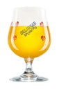 Delirium Tremens Belgian Beer in Label Glass