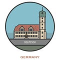 Delitzsch. Cities and towns in Germany Royalty Free Stock Photo