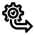 Deliverable, Release, Launch Outline Icon