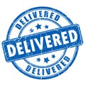 Delivered rubber stamp Royalty Free Stock Photo