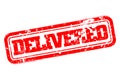 Delivered rubber stamp Royalty Free Stock Photo