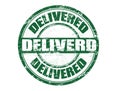 Delivered stamp Royalty Free Stock Photo