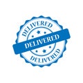 Delivered stamp illustration Royalty Free Stock Photo