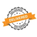 Delivered stamp illustration Royalty Free Stock Photo