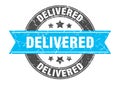 delivered stamp Royalty Free Stock Photo
