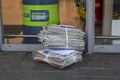 Delivering Newspapers At The AH Supermarket Amsterdam The Netherlands 2019