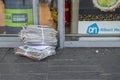 Delivering Newspapers At The AH Supermarket Amsterdam The Netherlands 2019