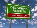 Delivering results traffic sign