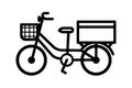 Delivery bike icon