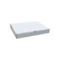 Delivery Box, Pizza Box, white, clear, blank, isolated on white background, box mock up with perspective view