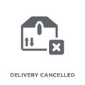 Delivery cancelled icon from Delivery and logistic collection.