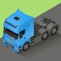 Delivery Cargo isometric Truck vector Royalty Free Stock Photo