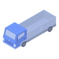 Delivery cargo truck icon, isometric style Royalty Free Stock Photo