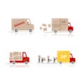 Delivery cars, set for your design