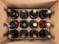 Delivery of case of wines from Naked Winery in cardboard box