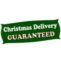Delivery Christmas guaranteed Royalty Free Stock Photo