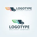 Delivery company logo.