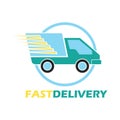 Delivery concept free, fast, food delivery vector illustration