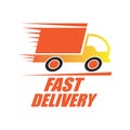 Delivery concept free, fast, food delivery vector illustration