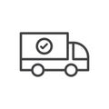 Delivery Confirm Icon Royalty Free Stock Photo