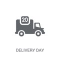 Delivery day icon. Trendy Delivery day logo concept on white background from Delivery and logistics collection Royalty Free Stock Photo