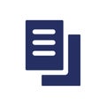 Delivery documents black glyph ui icon