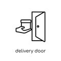 Delivery door icon from Delivery and logistic collection.