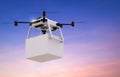 Delivery drone with box