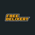 Free delivery icon. Vector illustration Royalty Free Stock Photo
